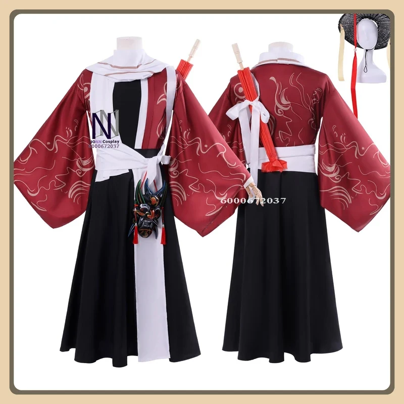 

ABC123Game Huai Yunqing Costume (Republic of China Style) High-Slit Robe + Waist Accessory Full Set Cosplay Cosx,3;b'2.