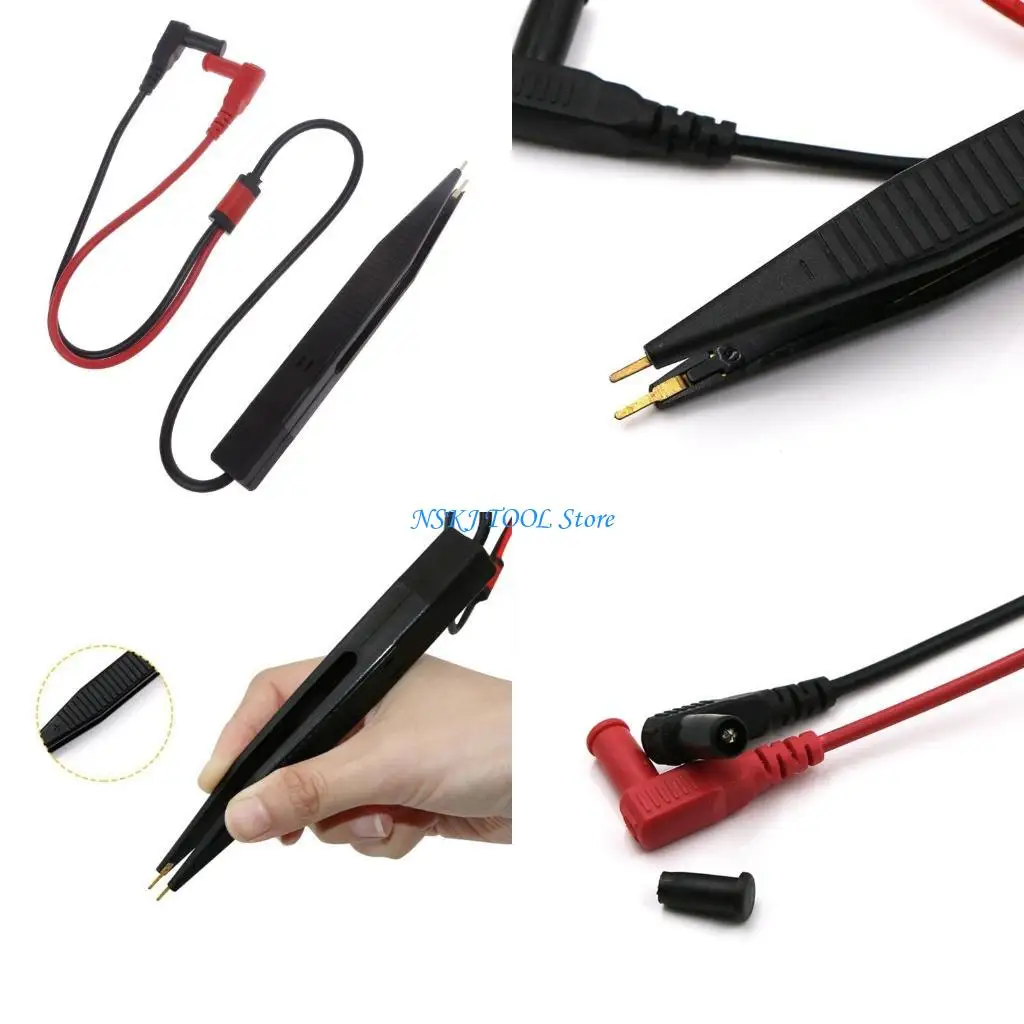 

L8RC Portable SMT Chip Test Clip for LCR Meter Multimeter Clip Test Clip Capacitor Clip Multimeter Pen for LCR
