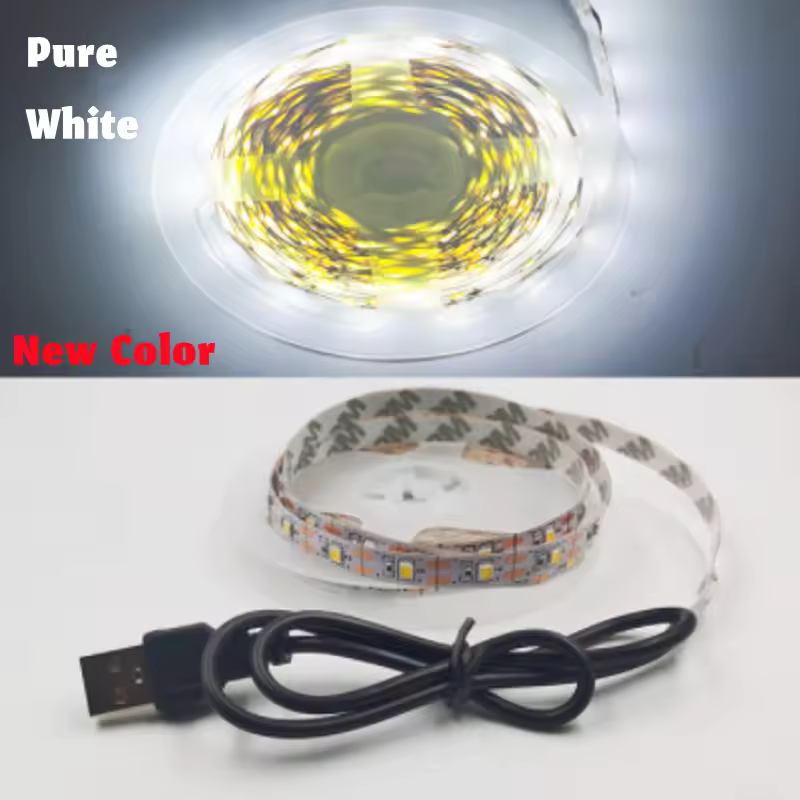 5M USB LED Strip Light 5V 3528 1 Meter 5 Meter Warm Cool White Pink Green Blue Red SMD Ribbon Ceiling Cabinet Light waterproof - Image 19