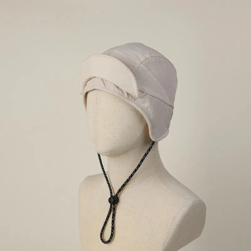 Neue einfache warme Ohrenschutz-Fliegermütze, Winter-Outdoor-Fahrrad-Schnürmütze, warme, weiche Baseballkappe für Männer und Frauen – Detail 3