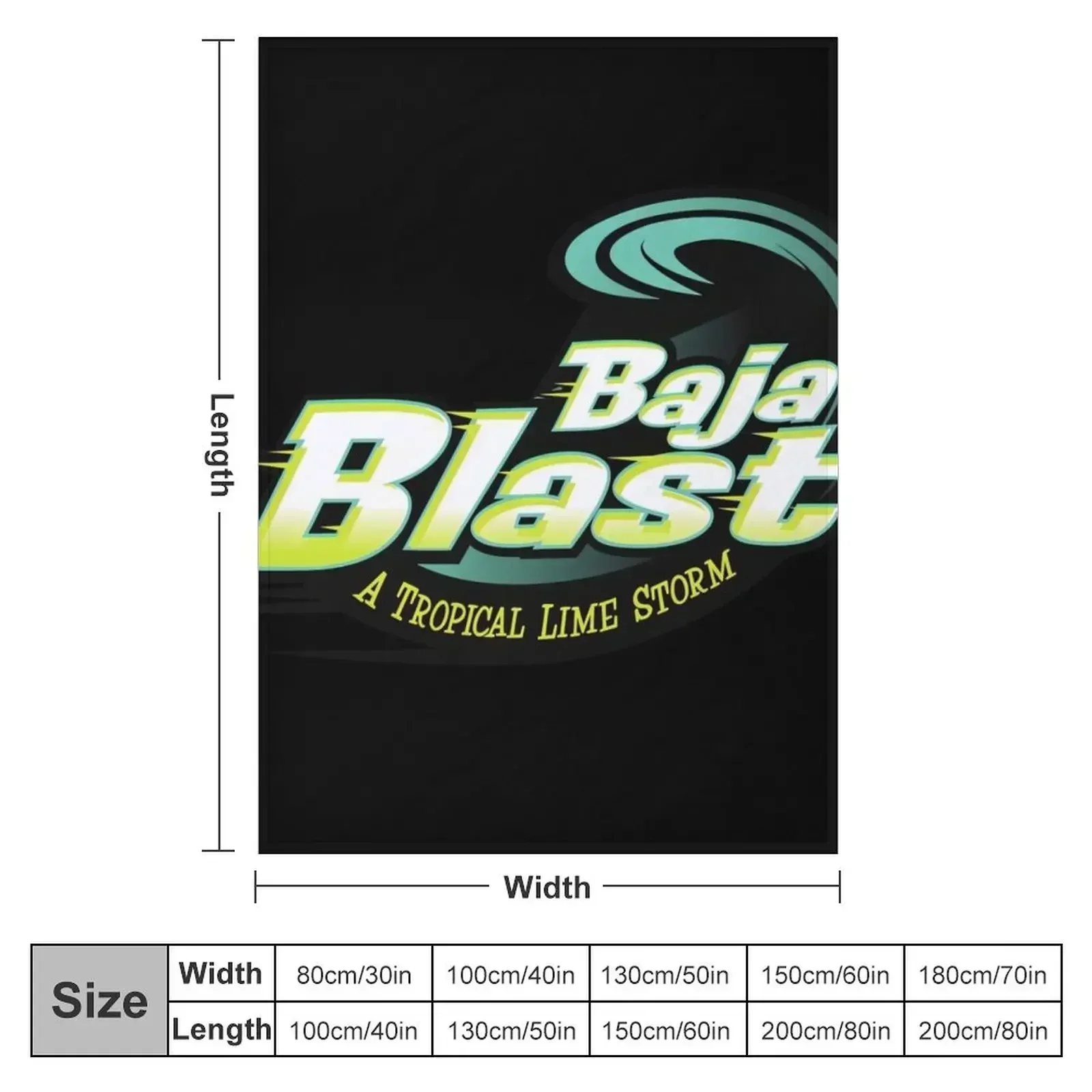 baja blast plain logo Throw Blanket Luxury Designer blankets and throws Blankets For Sofas Cute Designers Furry Blankets