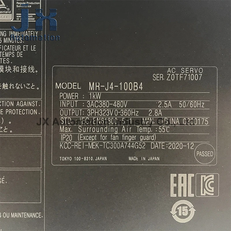 Original 3 Phase 1KW 400V AC Servo Amplifier MR-J4-100B4 with SSCNETIII/H Interface