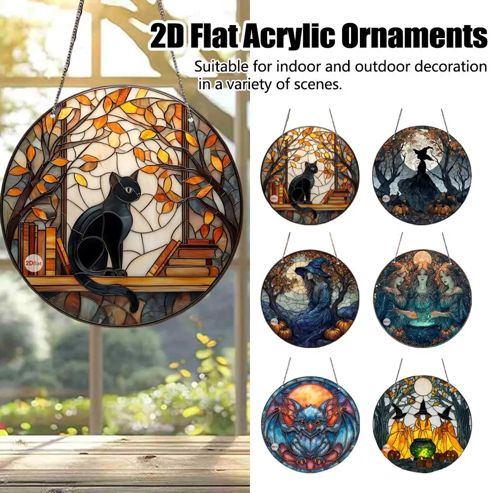 

Хэллоуин акриловый орнамент легкий 2d плоский дизайн многофункциональный для рождественской елки декор для вечеринки украшение дома Z9z2