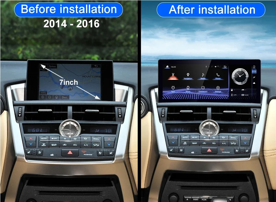 For Lexus RX RX270 RX350 RX450H 2009-2014 10.25inch Car Radio Multimedia Player Android 13 Carplay GPS 4G WIFI Stereo