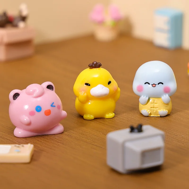 6 Stück/Set Anime-Figuren, Taschenmonster, niedliche Statuen, Schreibtischdekoration, Sammlerstück, Q.ver-Spielzeug, Geschenk für Feste und Geburtstage – Detail 4