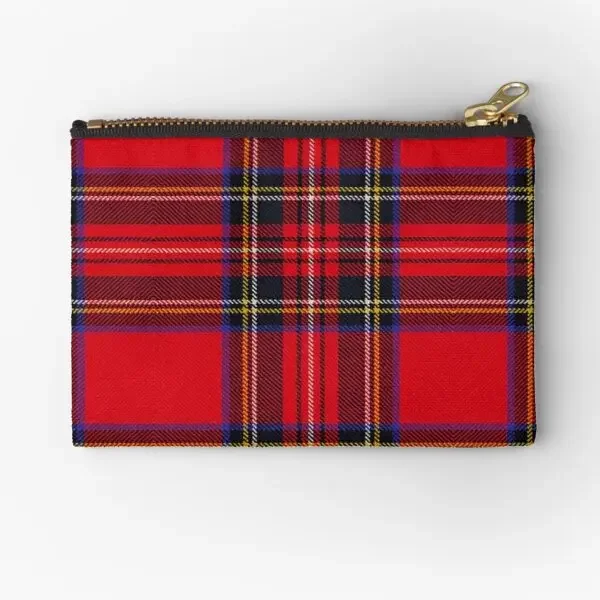 Royal Stewart Tartan  Zipper Pouches Cosmetic Coin Panties Bag Storage Small Pocket Wallet Pure Socks Money Packaging Underwear