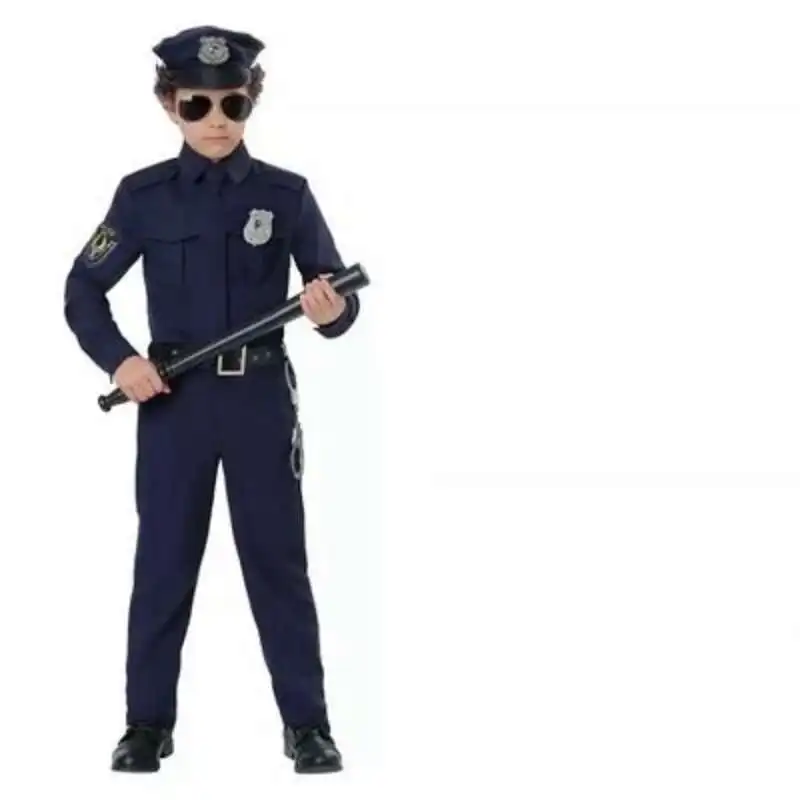 

New Halloween Men's Police Cosplay Costume Men Uniform Carnival Party Stage Performance Suit Uniform Dress Up