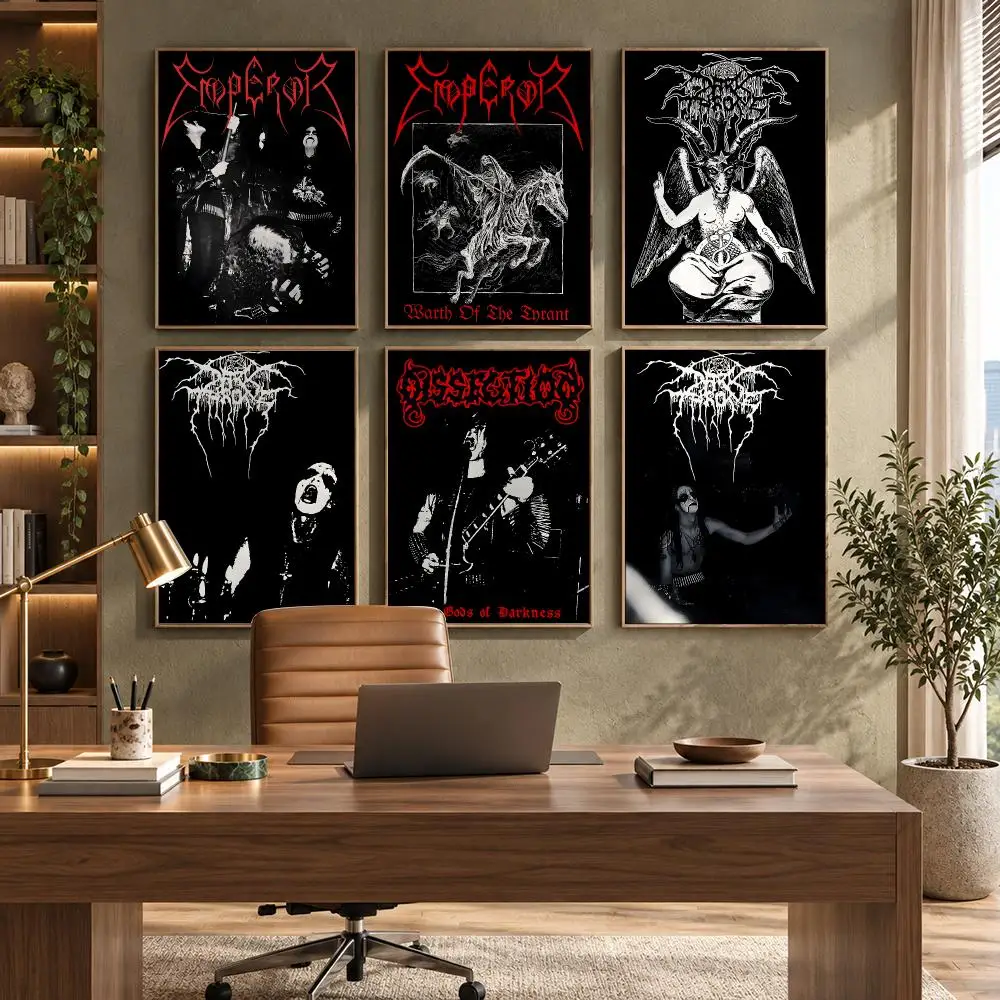 Darkthrone Metal Music Decor Poster HD Waterproof Wall Decal for Study, Living Room & Garage, DIY Great Gift for Fans