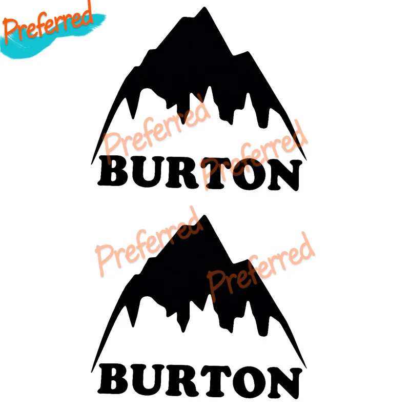2 X Burton Stickers - Ski Skiing Board Freestyle X Game Montain Sports Powder Skiing Customizable in Any Sticker Size view 4