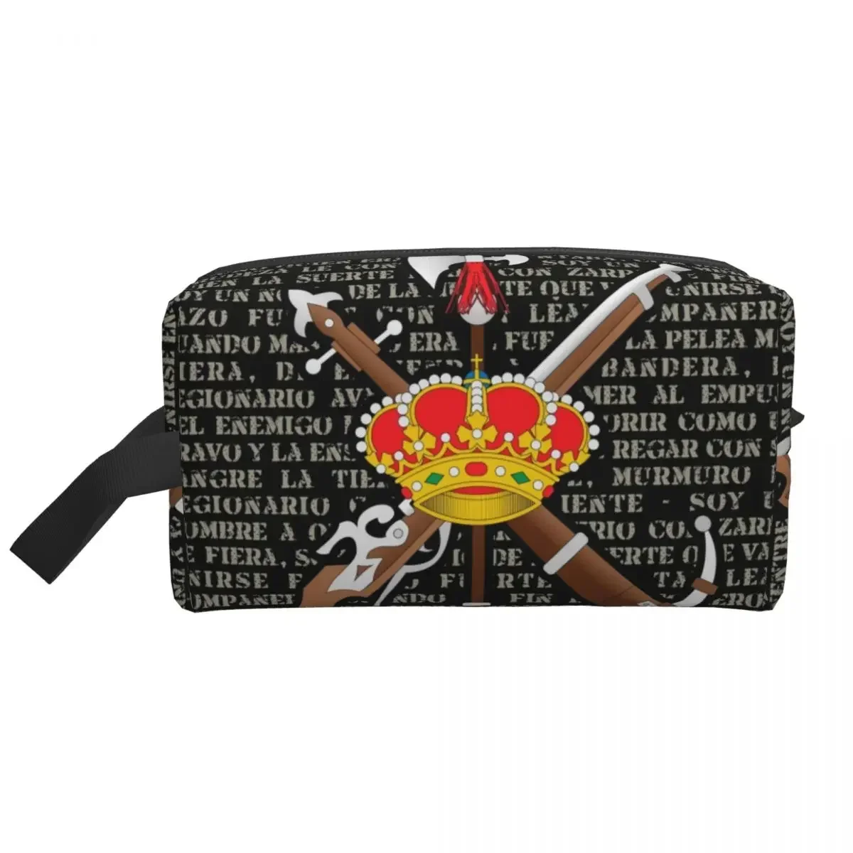 Custom Spanish Legion Travel Cosmetic Bag Women El Novio De La Muerte Toiletry Makeup Organizer Ladies Beauty Storage Dopp Kit