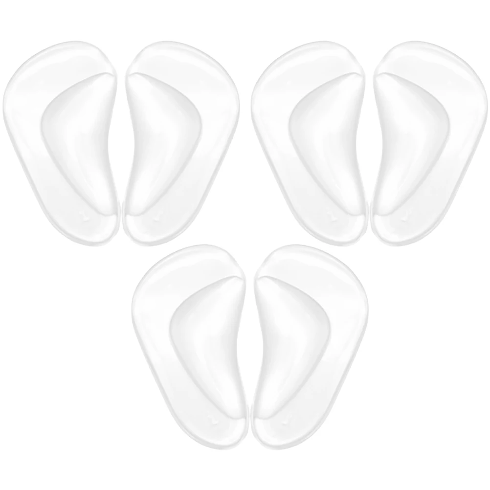

3 Pairs Arch Support Pad Half Foot Pads Cushion Adhesive Forefoot Insoles Nonslip Comfort High Heel Inserts Breathable Anti Slip