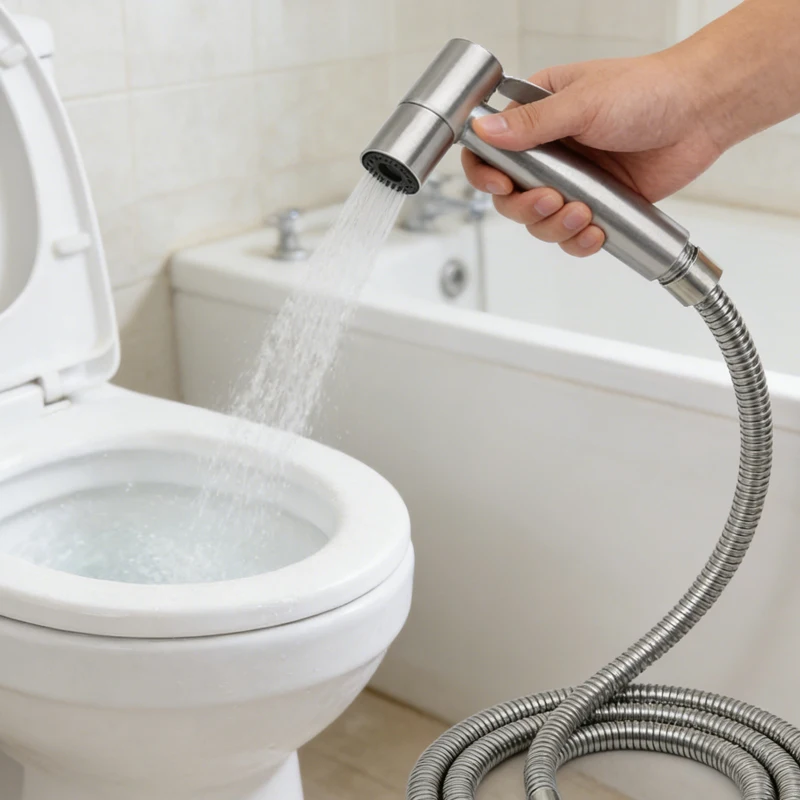 

Насадка-распылитель для биде (1 шт.) с шлангом и аксессуарами для домашнего использования, устройство для омывания унитаза