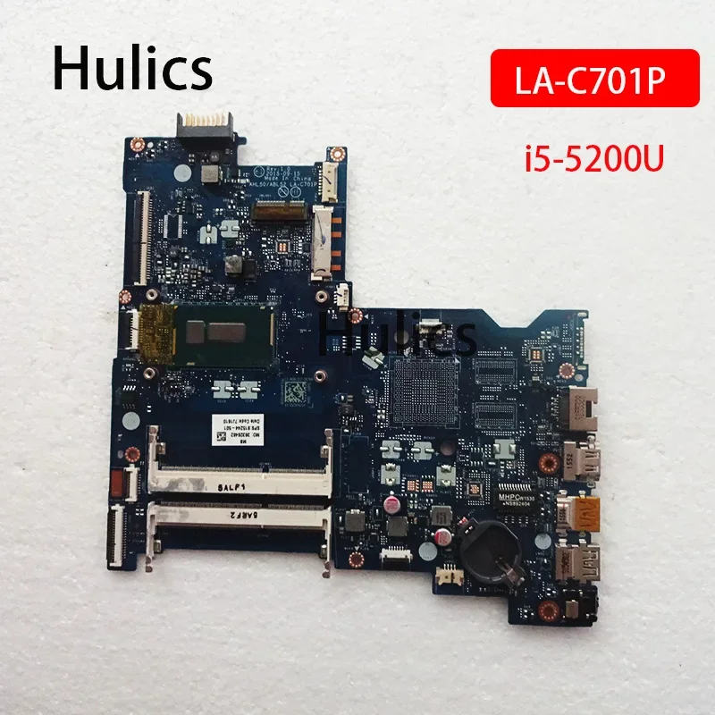 Hulics Used AHL50 ABL52 LA-C701P 815244-501 815244-001 For HP Pavilion 15-A 440 G3 Laptop Motherboard I5-5200U Main Board