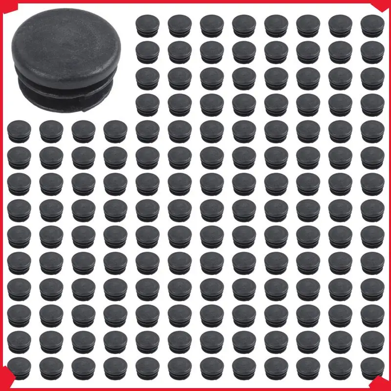 

B17B Plastic Round Cap Chair Table Legs Ribbed Tube Insert 22Mm Dia 150 Pcs