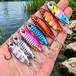 7PCS Metal Cast Jig Spoon 10G 15G 20G 25G 30G 40G Casting Jigging Lead Fish Sea Bass Fishing Lure Artificial Bait Tackle