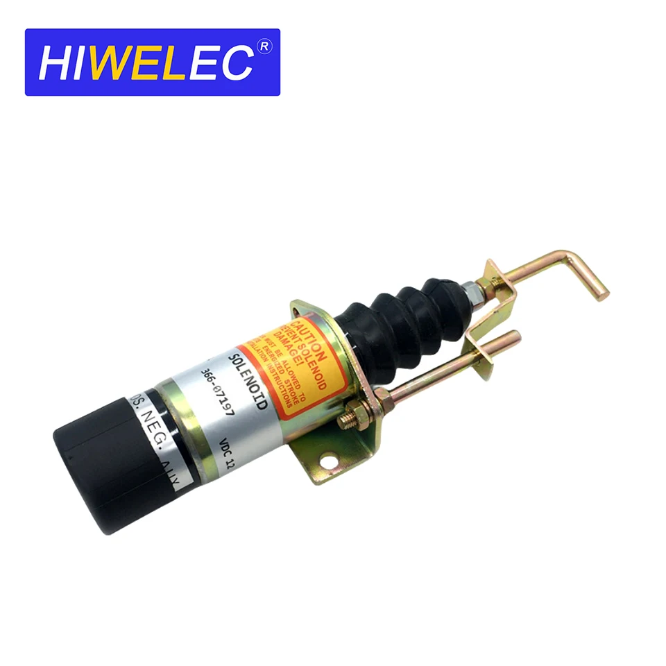 

Fuel Flameout Solenoid Valve 366-07197 12V 24V Fuel Shutoff Solenoid Diesel Engine Parts