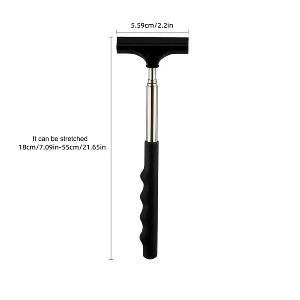 1PCS Portable Mini Telescopic Wiper Squeegee Car Rearview Mirror Glass Cleaner Water Rod Auto Cleaning Tool