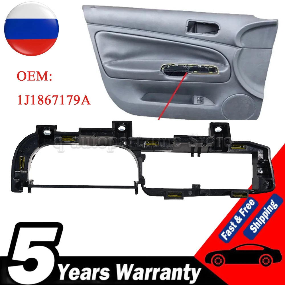 1J1867179A Car Front Left Door Pull Grab Handle Bracket LHD For VW Bora Sedan Variant Golf 4Motion GTi IV 1998 1999 2000-2005