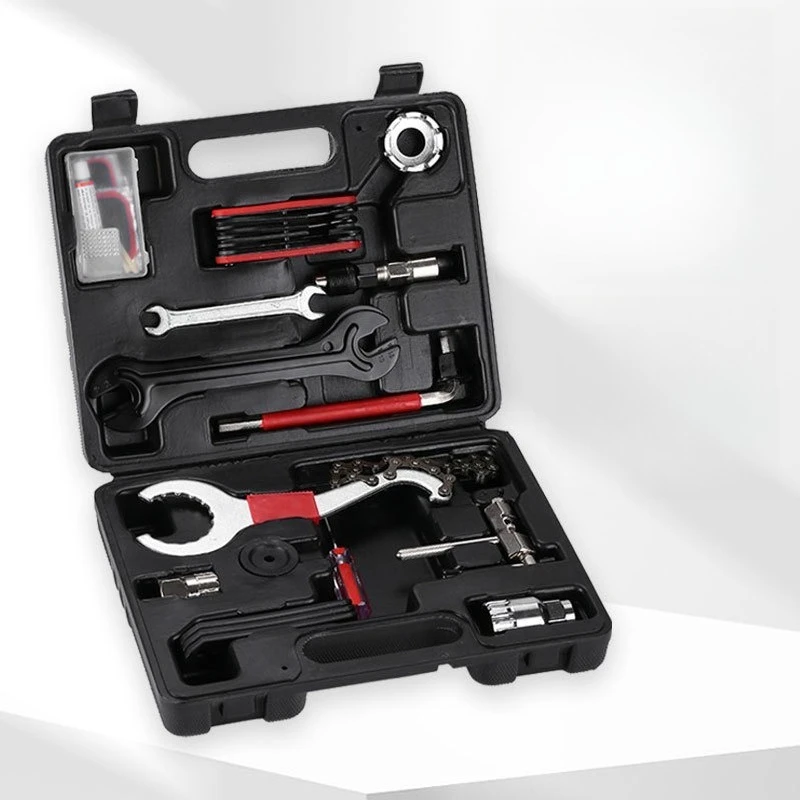 Bike Repair Tool Kit Spoke Wrench Chain Cassette & Bottom Bracket Remover Bicycle Maintenance Accessory
