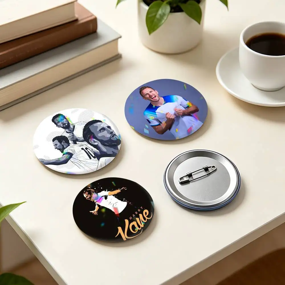 H-Harry Kane Cool Football  25mm 32mm 44mm 58mm 75mm Brooches Badges Pins for Accessories Gift