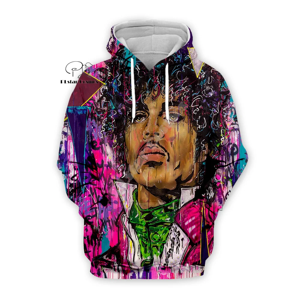 

Popular Singer Prince Rogers Nelson Purple Vintage Colorful Retro Streetwear 3DPrint Harajuku Pullover Casual Jacket Hoodies A19