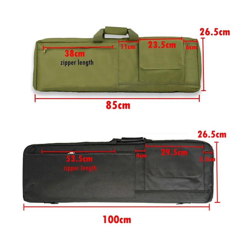 Tactical Gun Bag Outoor Shooting Paintball CS Waterproof Rifle Case with Portable Handle Hunting Airsoft Cushion Pad Handbag