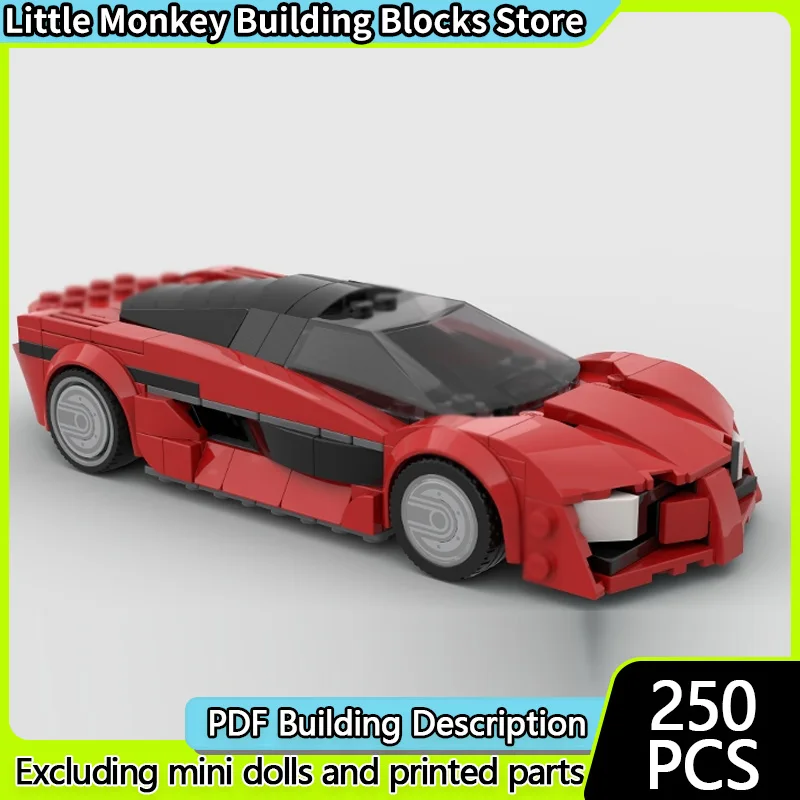 

Модель скоростного гоночного автомобиля MOC, строительные кирпичи, классический гоночный автомобиль GT, модульная технология, детские праздничные подарки, сборные игрушки, костюм