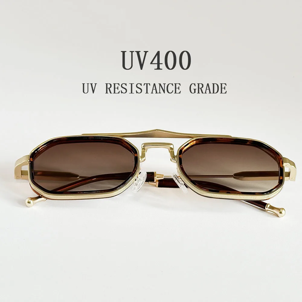 Kwadratowe punkowe okulary przeciwsłoneczne dla mężczyzn luksusowe Vintage okulary przeciwsłoneczne w stylu steampunk kobiety modne modne okulary Dropshipping Gafas De Sol Hombre — zdjęcie 4