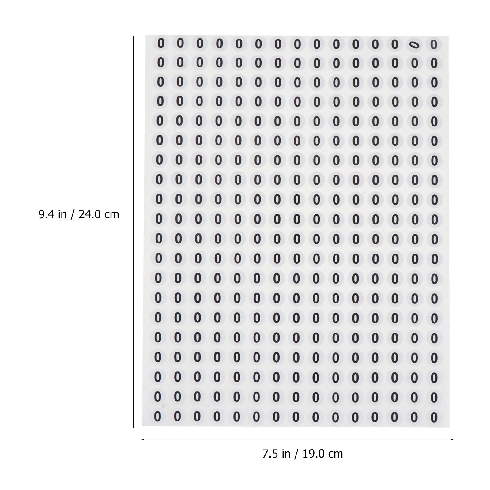 6000Pcs Round Number Paster Self-Adhesive Paper Stickers for Indoor Outdoor Use Storage Room Labeling Craft Projects Party