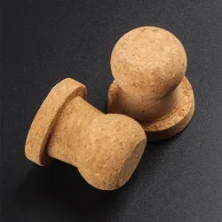 2 Pcs/lot Smoking Pipe Cork Knocker Pipe Soft Wooden Cork Stopper Cleaning Tool Paste Ashtray Smoking Accessories