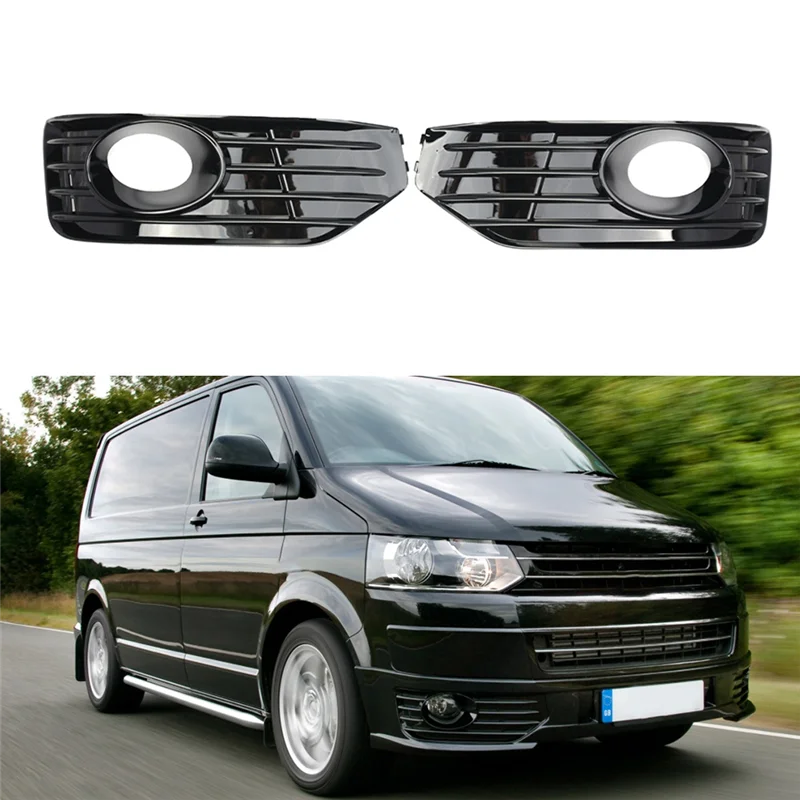 Front Bumper Fog Light Cover Grill for VW Transporter T5 T5.1 Sportline 2010-2015