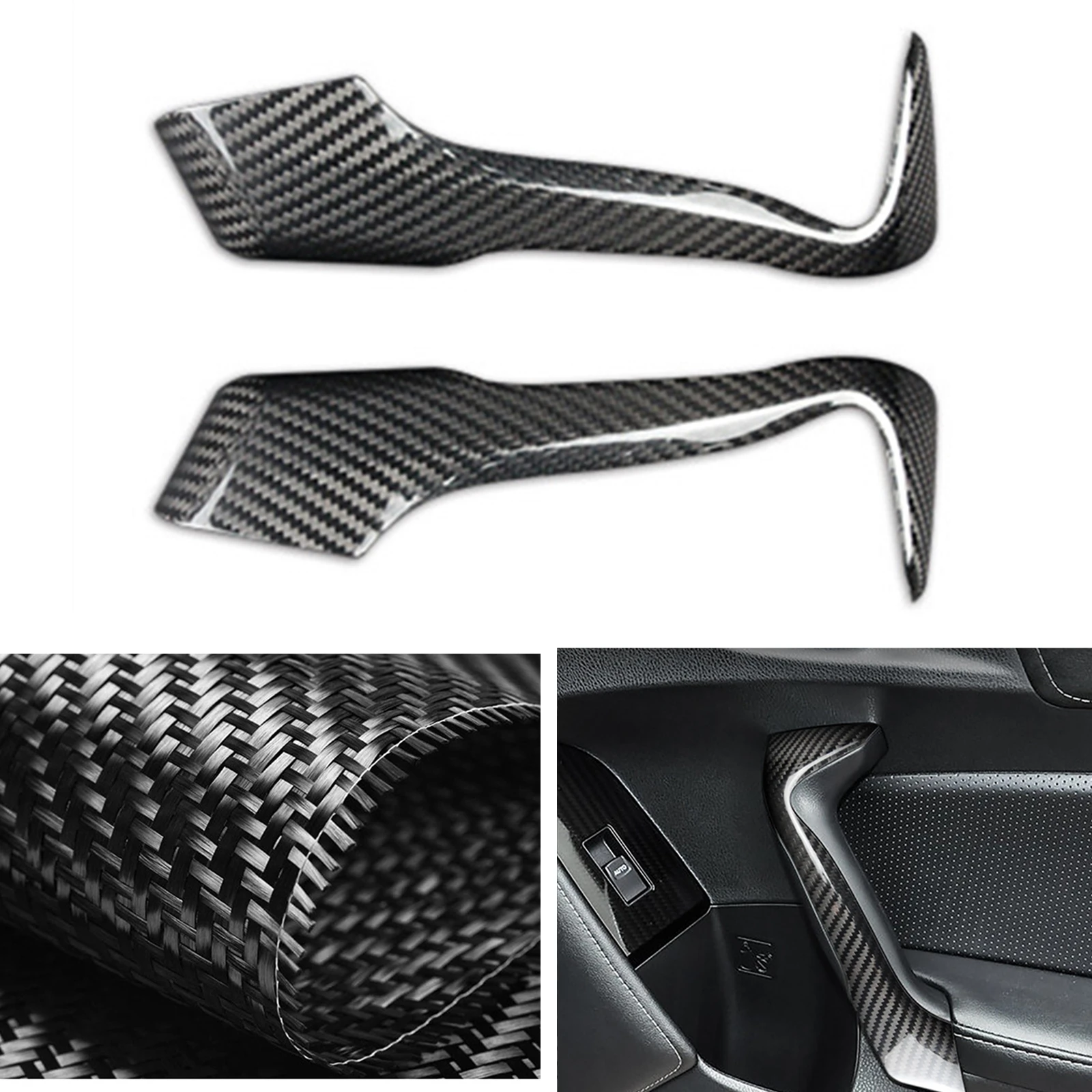 

Carbon Fiber Black/Red Car Interior Door Handle Cover Trim For Subaru BRZ Scion FR-S Toyota 86 2012-2020 Handknob Shell Case Cap