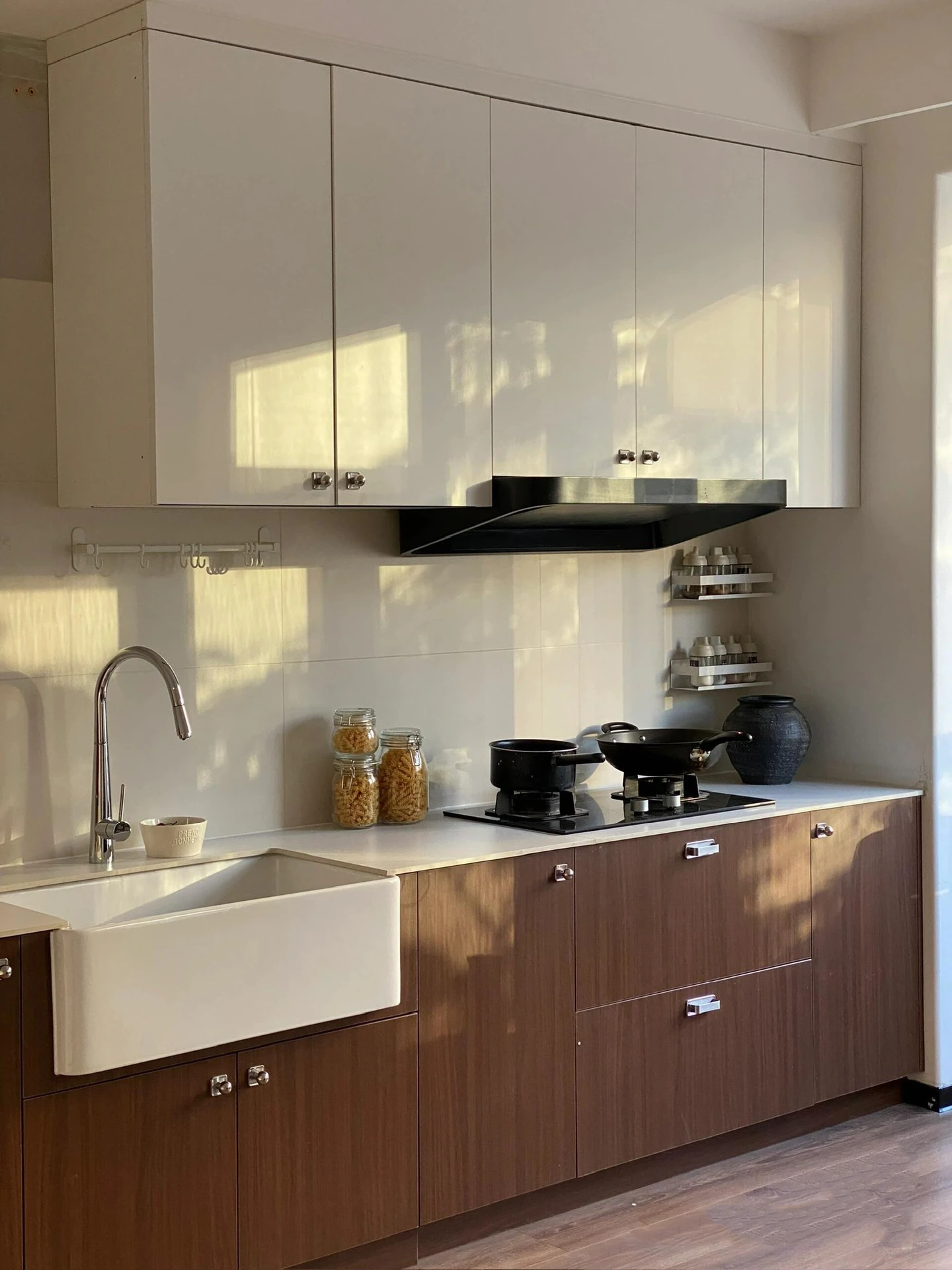 American kitchen front semi-embedded ceramic sink vegetable basin large ultra-deep rectangular pool under the counter