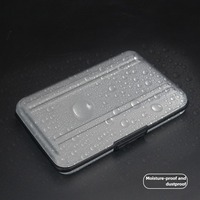 12 Slots Waterproof SD Card Case Holder Soft Foam Interior Memory Card Storage Box Lanyard Micro SD Organizer Travel Essentials