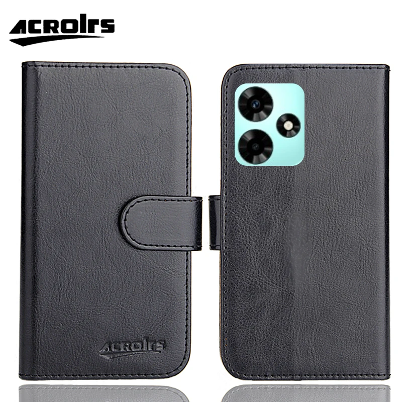 

Infinix Hot 30i Case 6.6" 6 Colors Flip Ultra-thin Fashion Customize Soft Leather Exclusive Phone Crazy Horse Cover