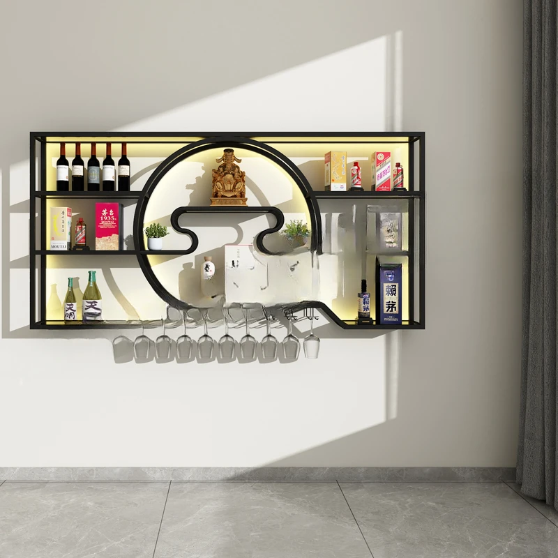 Soporte de lujo Para vino, estante Vertical minimalista Para sala de estar, estante de vino, almacenamiento, Estante elegante Para Vino, muebles de