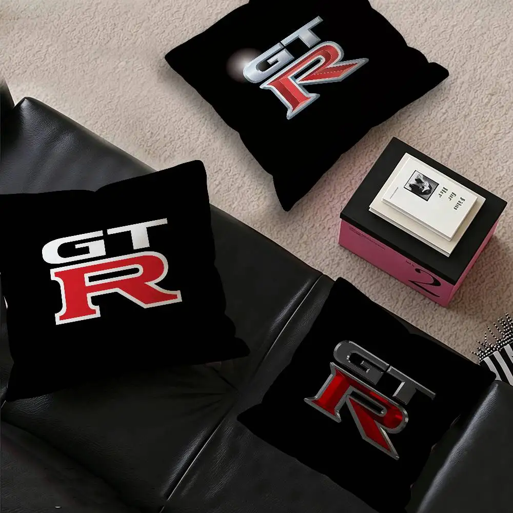 G-GTR R-Racing Office Cushion Pillowcase Car Cushion Cover45X45CM Lumbar Pillowcase Sofa Pillowcover