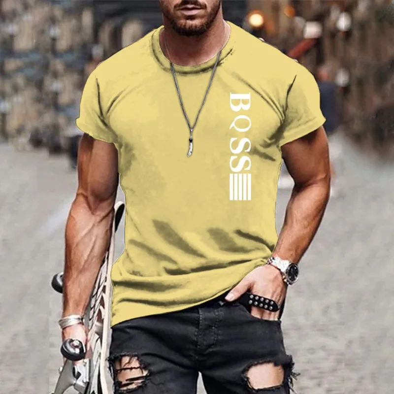 Camiseta de moda de verano para hombre, camisa de manga corta con estampado degradado 3D, estilo callejero, cuello redondo