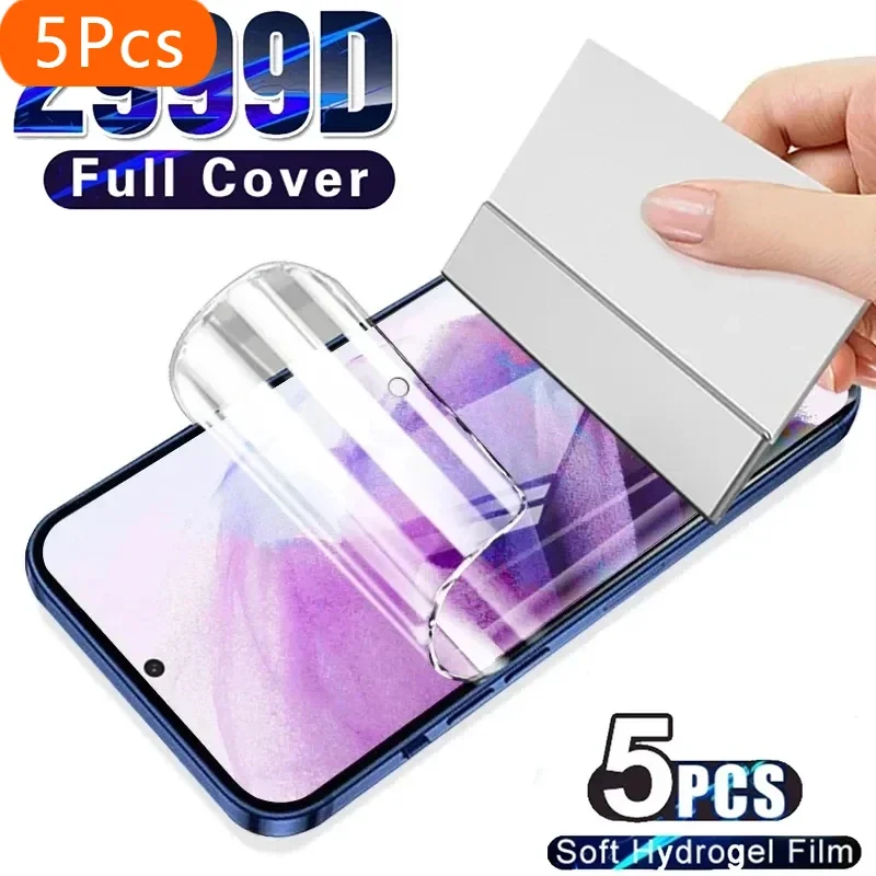 5PCS Pellicola Idrogel Per Xiaomi Mi 11 9 12 Lite 5G NE 12T Pro Protezione Dello Schermo su Xiaomi Mi 11i 9T 10T 11T Pro A3 A2 lite