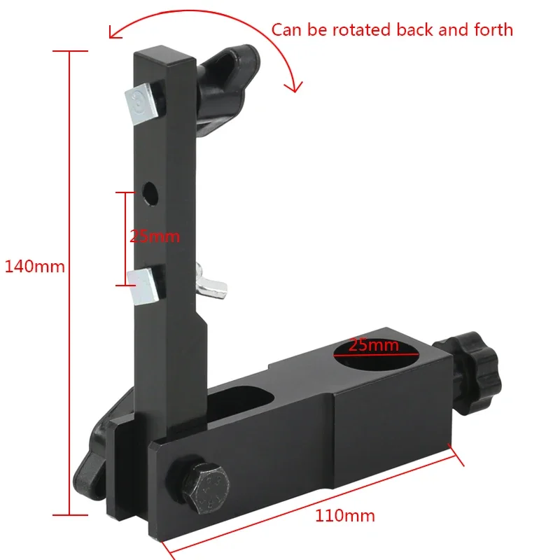 25mm 32mm asta metallica Monitor LCD staffa sospesa PCB industriale saldatura videocamera microscopio supporto per display