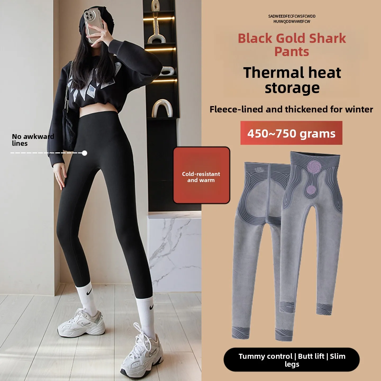 

Брюки для йоги с высокой талией на подкладке, верхняя одежда из тонкой овчины, женские осенне-зимние облегающие брюки на подтяжках