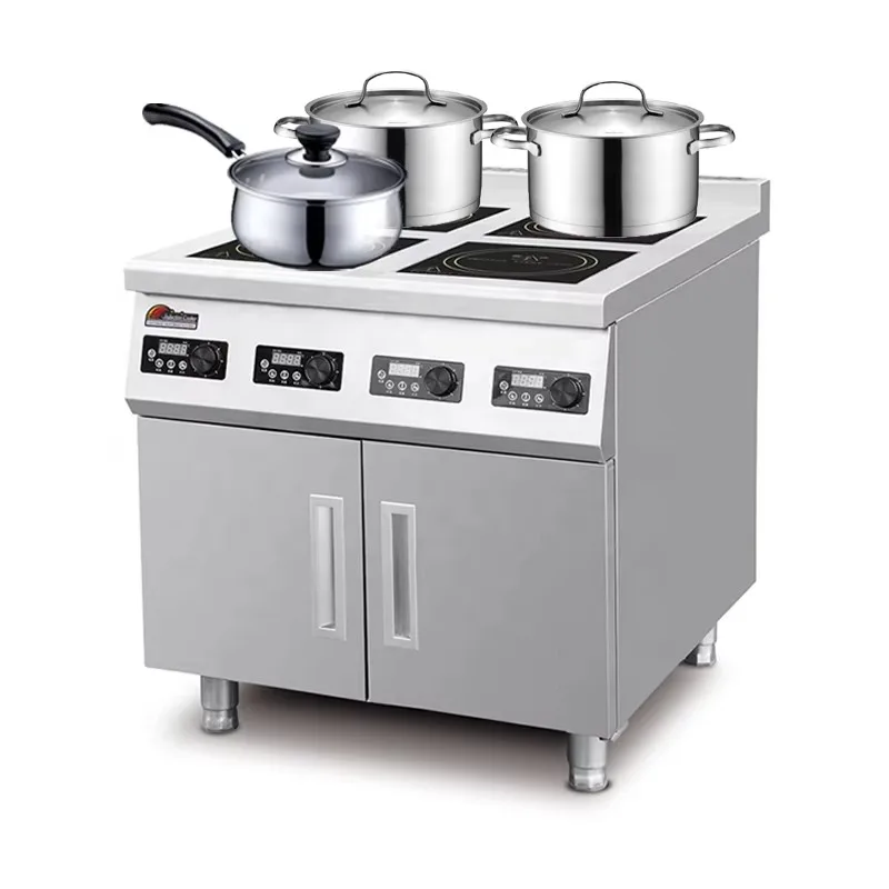 

Restaurant 3500w 4 Burner Commercial Cooktops Hob Stovetop Kitchen Electric Cooking Ranges Cooker Induction