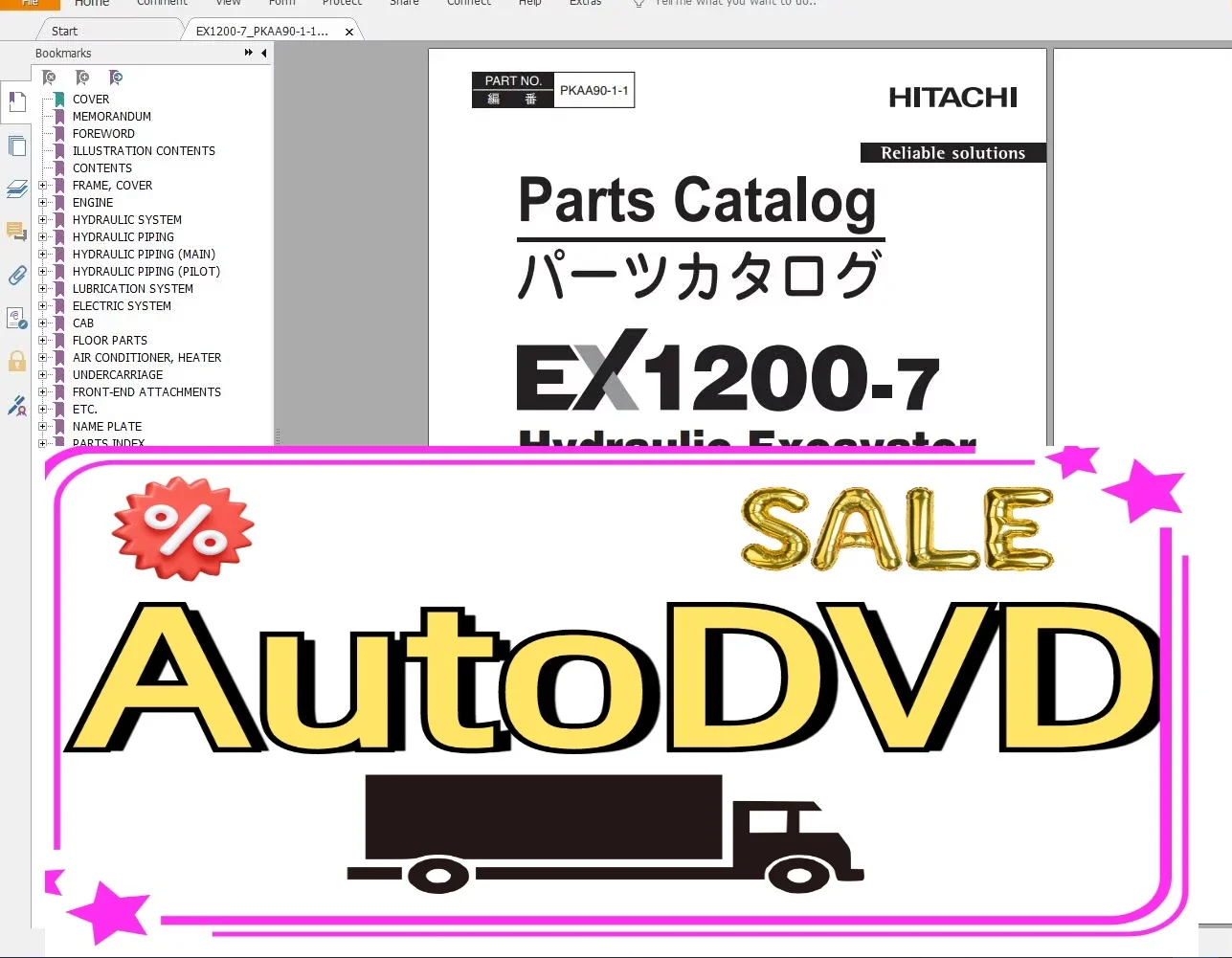

Экскаватор для майнинга AutoDVD Hitachi EX 2021, 10,9 ГБ, каталог запчастей в формате PDF, техническое руководство, руководство по мастерской, схема DVD