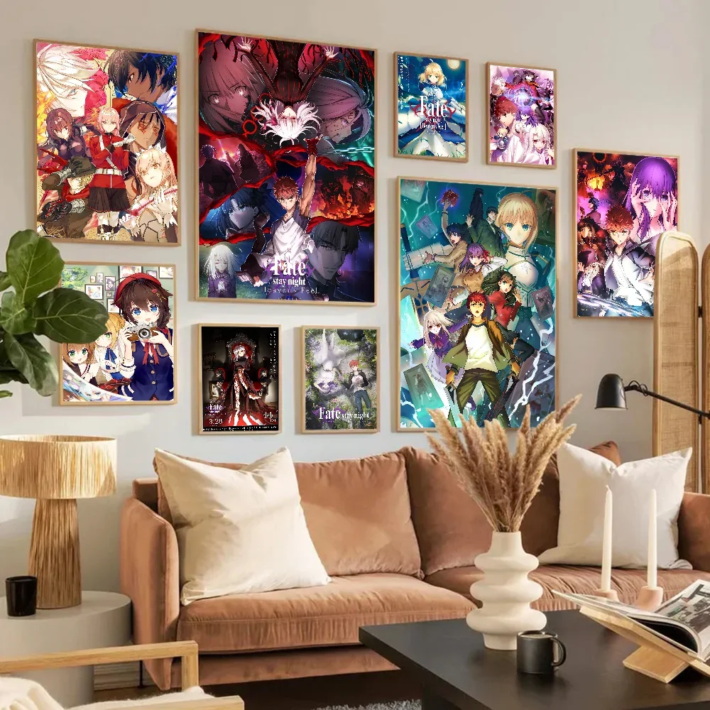 Fate Stay Night Self-adhesive Art Poster Whitepaper Prints Posters Artwork Home Decor