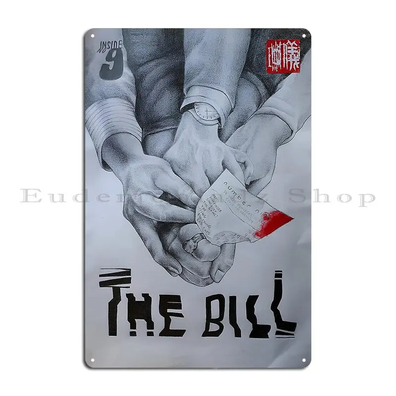 Inside No 9 Hand Drawn Episode Poster The Bill Metal Signs Classic Customize Club Plaques Garage Club Tin Sign Poster