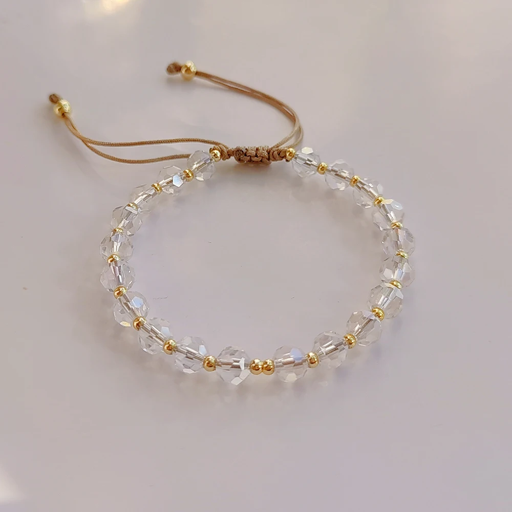 KKBEAD Bracelets Freshwater Pearl Bracelet Polymer Clay Fall Winter Jewelry For Women Crystal Pulseras Gold Color Chain