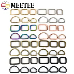 10 Pz Borse In Metallo Fibbia 16-50mm Rettangolo D Anello Tessitura Cintura Collegare Gancio Fibbie Borsa Cinghia Chiusura Accessori Hardware FAI DA TE