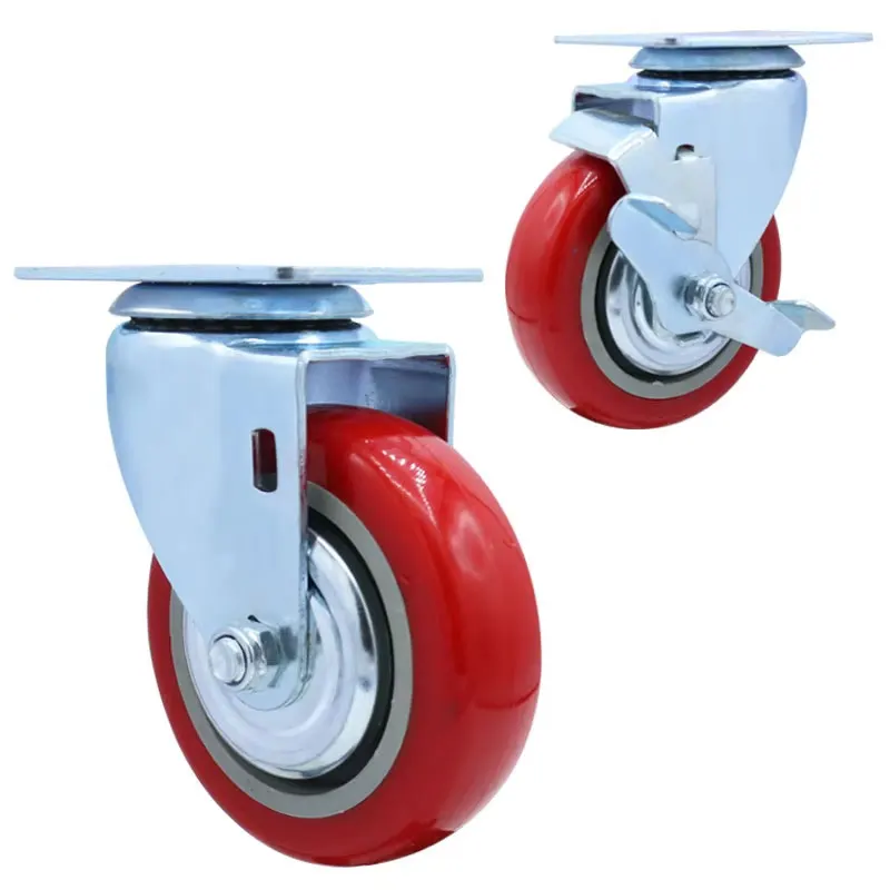 

Iron Core Polyurethane Casters, Universal Wheels, PU Wheels, Heavy Duty Industrial Casters, Nylon Wheels