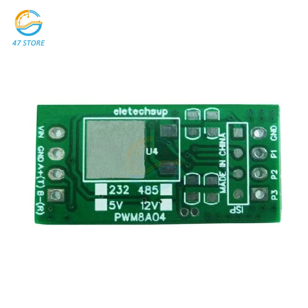 RS485 5V 12V 3Ch 1Hz-20kHz Duty Cycle Frequency Adjustable PWM Square Wave Pulse Generator UART RS232 RS485 Bus Modbus RTU Board