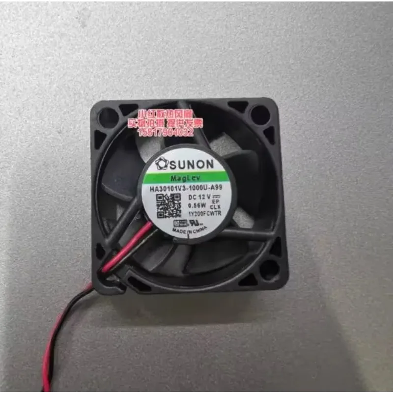 

Вентилятор охлаждения сервера SUNON HA30101V3-1000U-A99, 12В, 0.56Вт, 30x30x10мм, 2-проводной